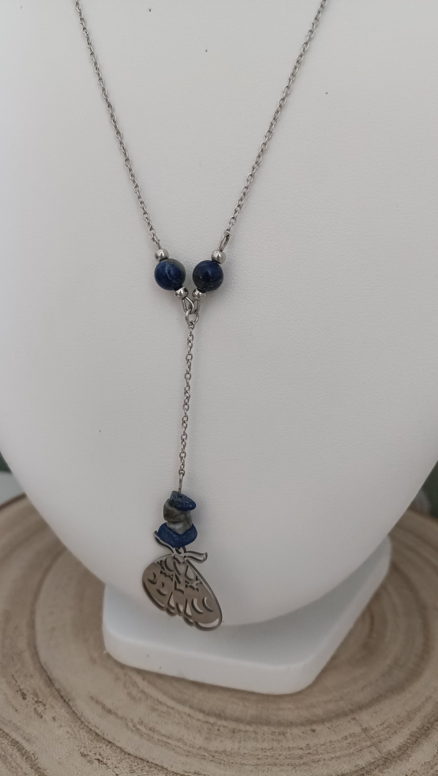 Collier Papillon Libre - Lapis Lazuli