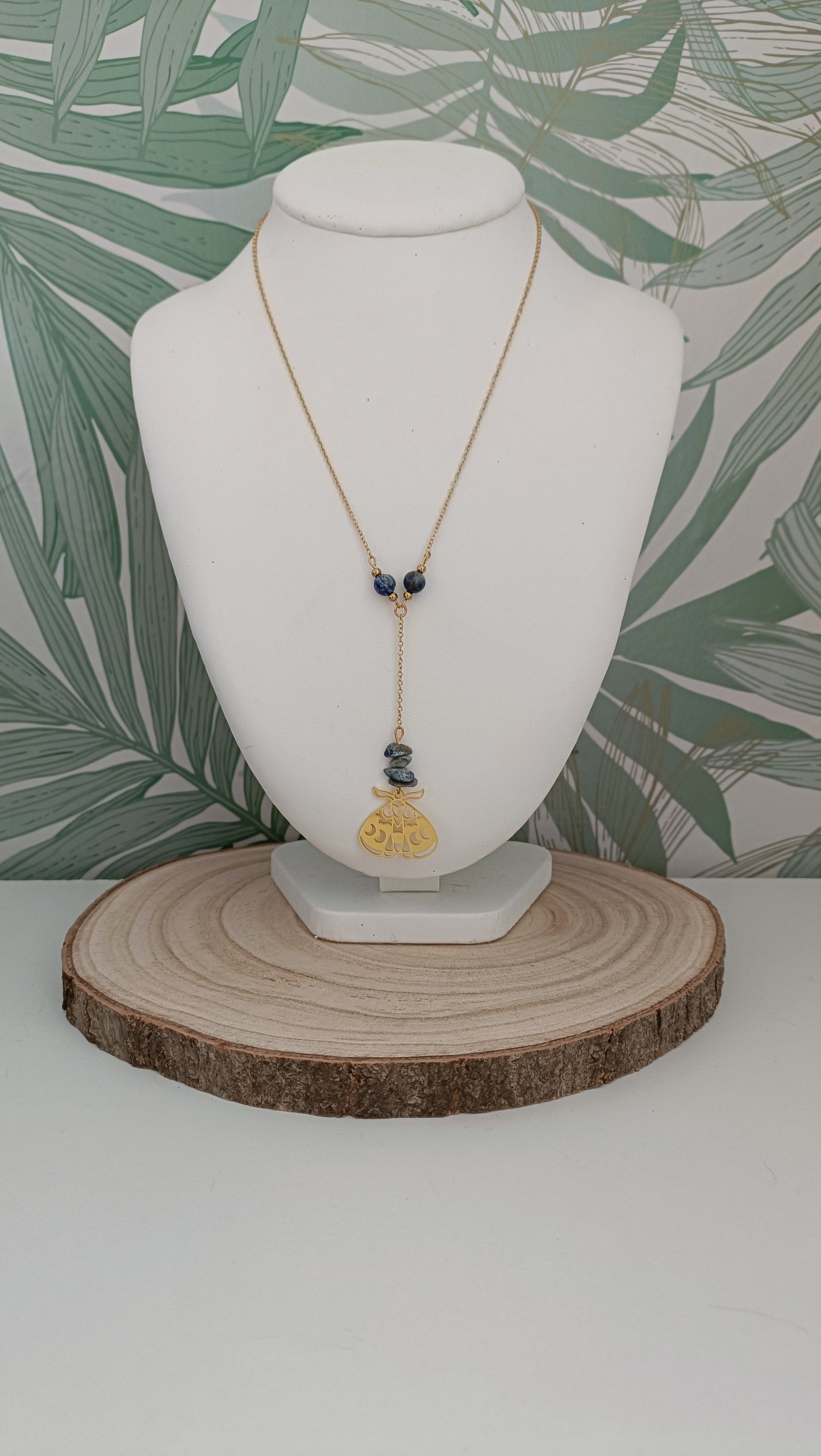 Collier Papillon Libre - Lapis Lazuli